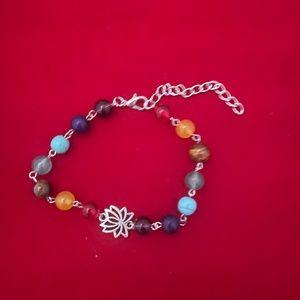 Chakra lotus flower bracelet